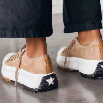 Sneaker donna basse con plateau | Moderno