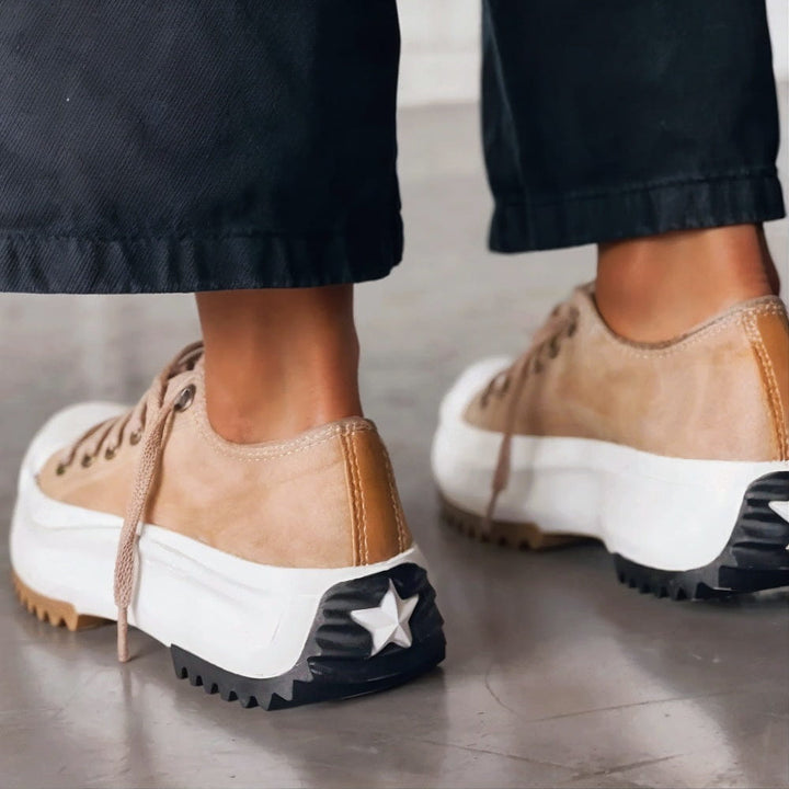 Damen Low-Top Sneaker mit Plateau | Modern