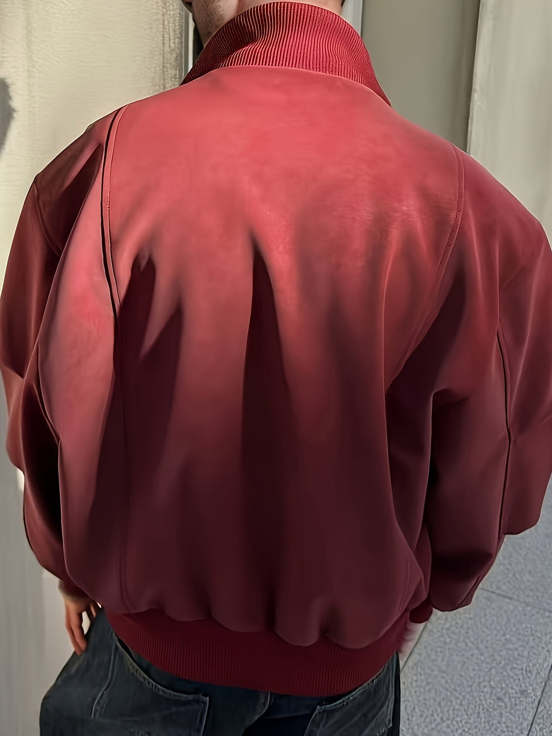 Herren Bomberjacke | Bequeme Passform mit Reissverschluss | Stehkragen Design | Streetwear Freizeitlook