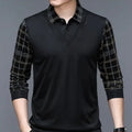 Herren Hemd mit langen Ärmeln und karierten Ärmeln | Casual Wear