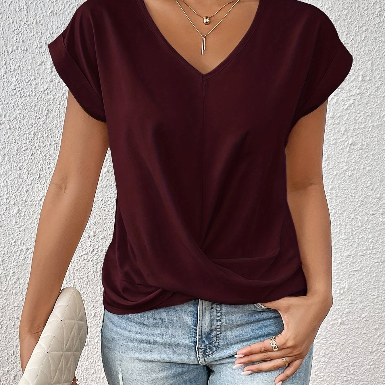 Blusentop Damen | Zeitlose Raffinesse mit modernem Twist | Liliana