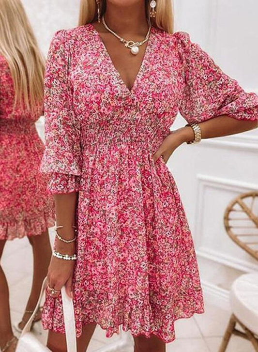 Boho Kleid für Damen mit femininer Silhouette