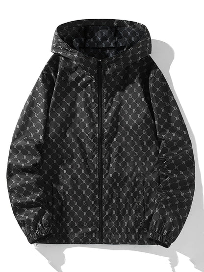 Felpa con cappuccio da uomo | Vestibilità regolare | Giacca leggera con cerniera | Tempo libero e outdoor
