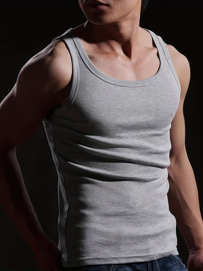 Norbert | Men's Tank Top with Ribbed Texture