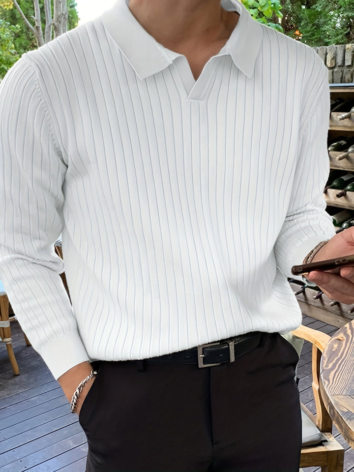 Przemek | Maglione da uomo in maglia con colletto da polo