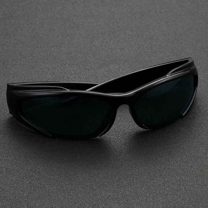 Herren Sonnenbrille | Schmale Wraparound Passform | Sportliches Rahmendesign | Freizeit Outdoor Look