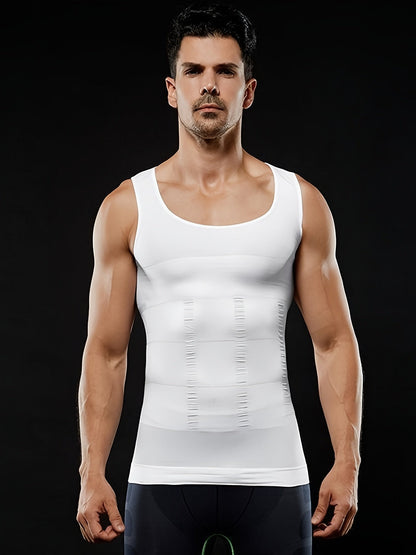 Herren Kompressions Tank Top mit schmaler Passform und Shapewear Effekt | Body Shaper