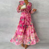 Damen Blumenkleid Ärmelloses Elegantes für Hochzeitsgäste Floral