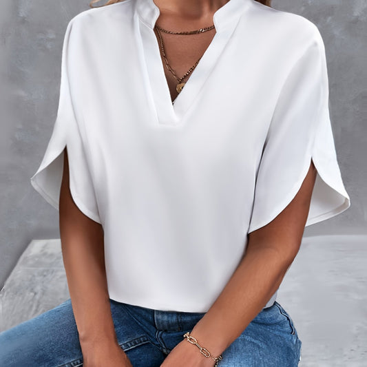 Damen Bluse | Minimalistischer Chic für Alltag & Büro | Talynae