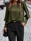 Damen Bluse – Satin-Look mit stilvoller Eleganz