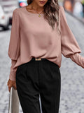 Damen Bluse – Satin-Look mit stilvoller Eleganz
