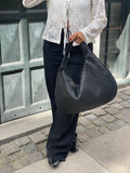 Damen Geflochtene Hobo-Bag aus Kunstleder – Elegante Alltagstasche1