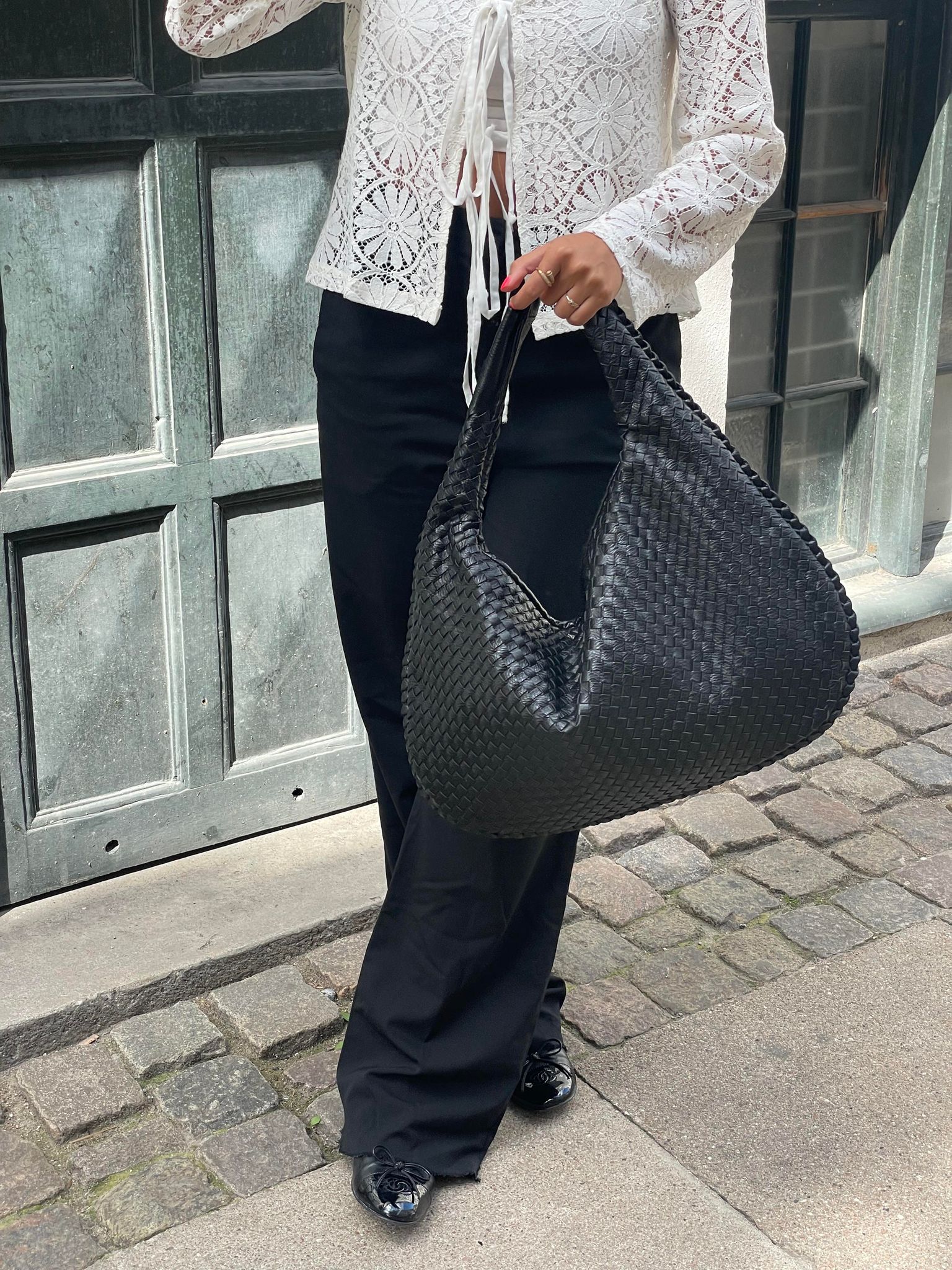 Damen Geflochtene Hobo-Bag aus Kunstleder – Elegante Alltagstasche1