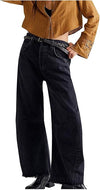 Damen Jeans mit hoher Taille und weitem Bein