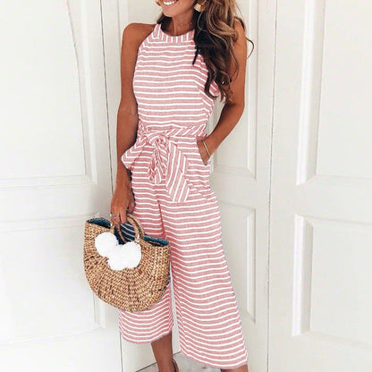 Damen Jumpsuit – Maritimer Look mit stilvoller Silhouette