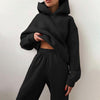 Damen-Kapuzen-Zweiteiler – Minimalistischer und bequemer Hoodie mit passender Hose