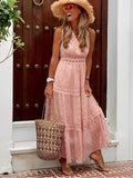 Damen Kleid – Boho-Spitze trifft auf fließende Sommerromantik