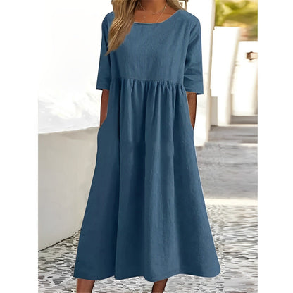 Damen Kleid – Luftiges Midi-Design mit femininer Leichtigkeit