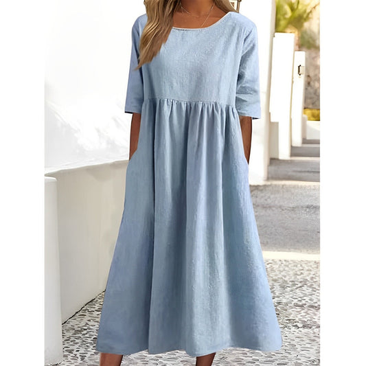 Damen Kleid – Luftiges Midi-Design mit femininer Leichtigkeit