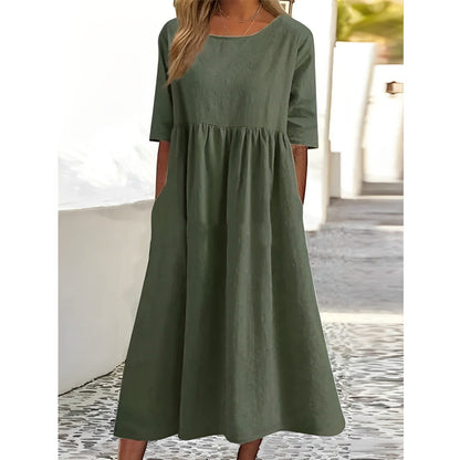 Damen Kleid – Luftiges Midi-Design mit femininer Leichtigkeit