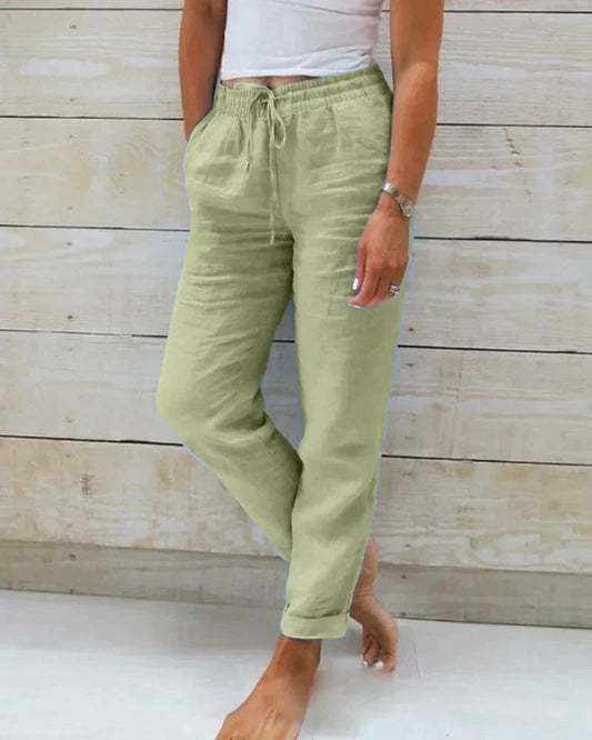 Damen Leinenhose – Stilvoll und bequem für warme Tage