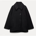 Eleganter Minimalistischer Herbst- und Wintermantel