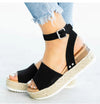 Damen Plateau-Sandalen Offene Zehe