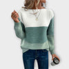 Damen Pullover in Blockfarben – Stil und Komfort