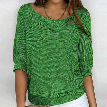 Damen Pullover – Sommerleichtes Design mit entspanntem Look