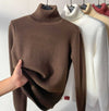 Damen Rollkragenpullover mit Fleece-Futter – Warm und Elegant