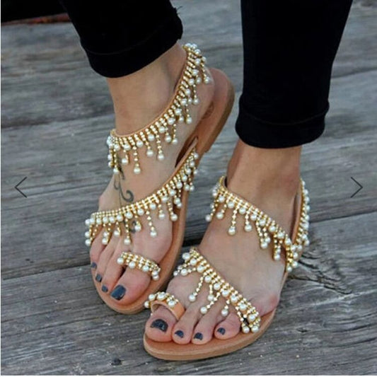Damen Sandalen – Boho-Charme für warme Sommertage