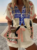 Variant image for Herren Kurzarmhemd und Shorts Set - Lässiger Stil für entspannte Tage-1