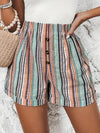 Damen Shorts Mit Streifen - Kurze Hosen