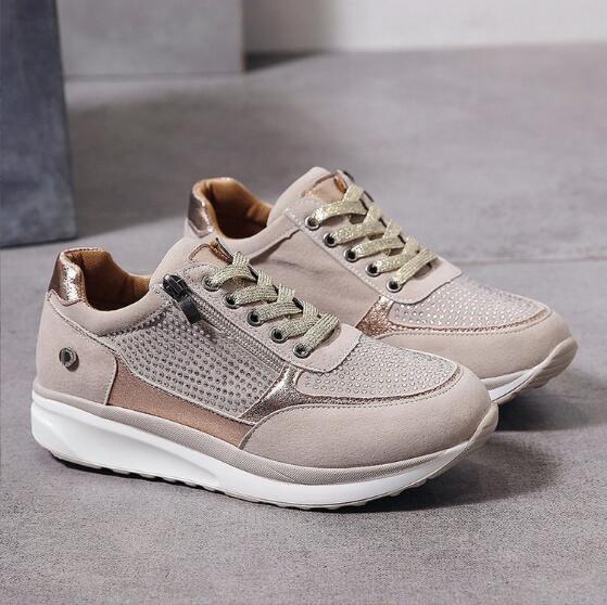 Damen Sneaker – Orthopädischer Komfort mit praktischem Reißverschluss