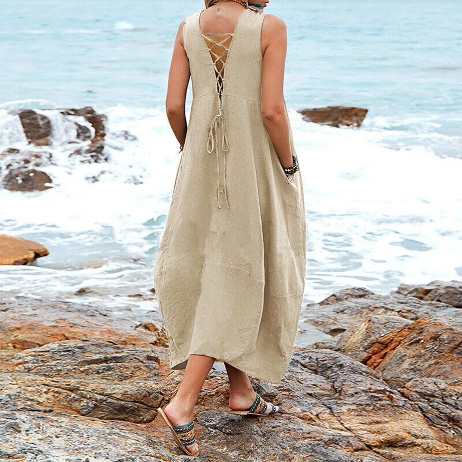 Damen Sommerkleid Noemie – Elegantes, Bequemes Kleid für Hochzeitsgast und Sommerveranstaltungen