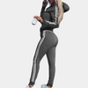 Damen-Sportanzug mit Kapuze und Streifen – Stylisches und bequemes Set für Freizeit und Training