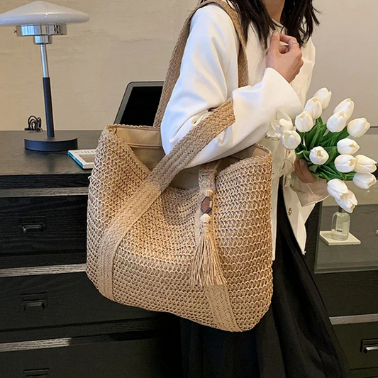 Damen Strandtasche – Geräumiger Begleiter mit sommerlichem Flair