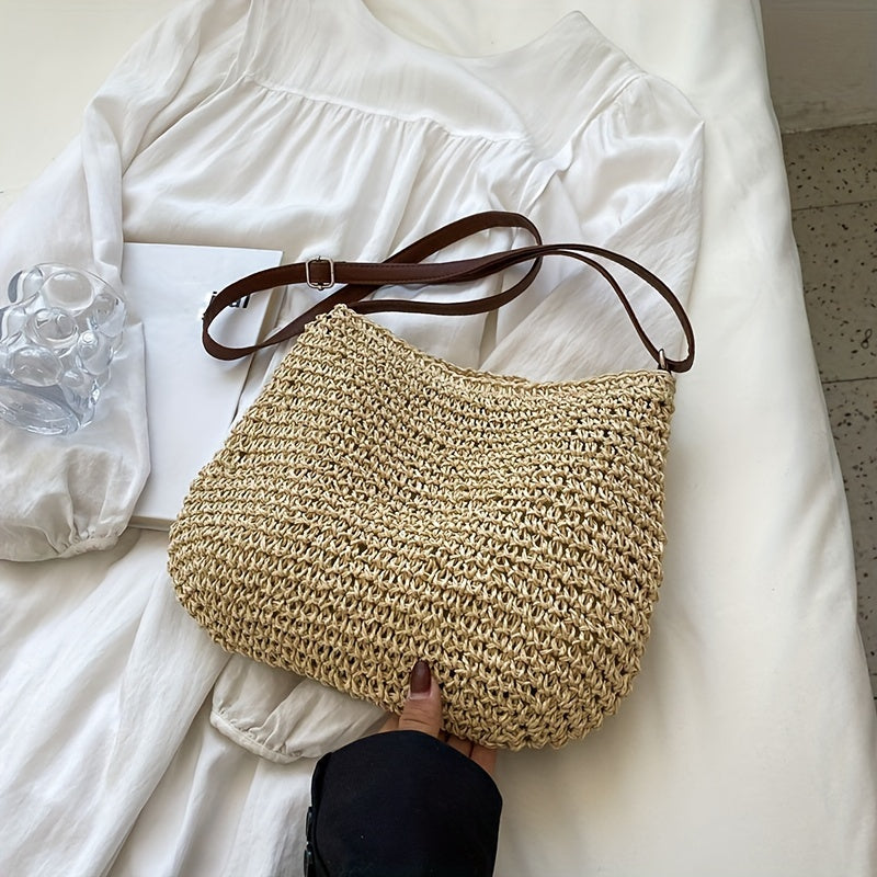Damen Strandtasche – Sommerliche Leichtigkeit mit handgewebtem Flair