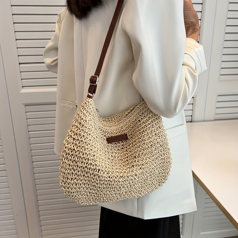 Damen Strandtasche – Sommerliche Leichtigkeit mit handgewebtem Flair