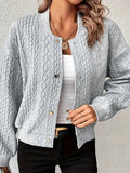 Damen Strickjacke Lange Cardigan für Herbst und Winter – Elegante Wärme und Stil in Hochwertiger Baumwollmischung