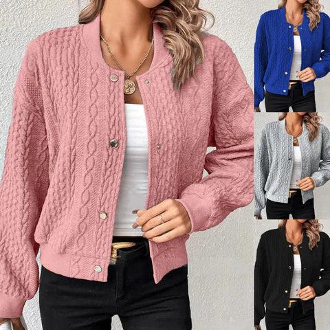 Damen Strickjacke Lange Cardigan für Herbst und Winter – Elegante Wärme und Stil in Hochwertiger Baumwollmischung