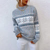 Damen Strickpullover mit Wintermuster – Stilvoll & Gemütlich