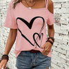 Damen T-Shirt | Verspielte Herz-Optik für lässige Sommertage | Mila
