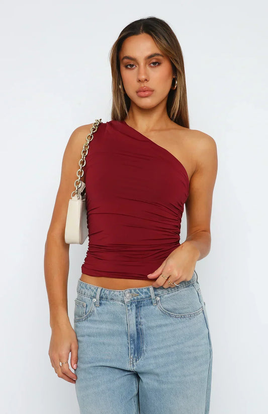 Damen Top – Asymmetrischer Chic für besondere Anlässe