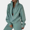 Damen-Zweiteiler mit Off-Shoulder-Sweatshirt und Jogginghose – Stilvoll und bequem für Freizeit und Lounge
