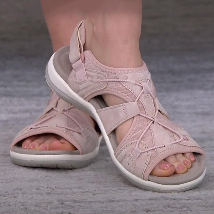 Damen Offene Sandalen mit verstellbaren Riemen | Sommer
