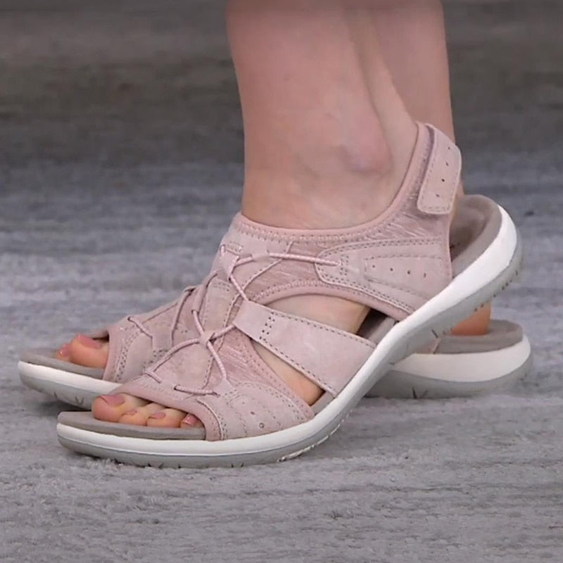 Damen Offene Sandalen mit verstellbaren Riemen | Sommer
