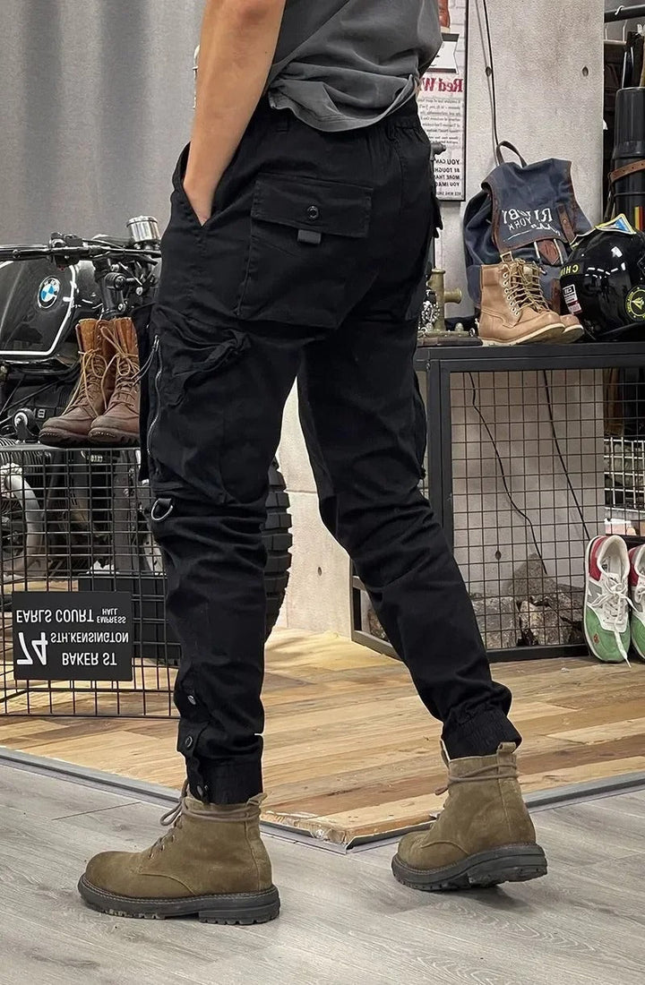 Herren-Cargohose mit aufgesetzten Taschen vorne | Schlank Passform