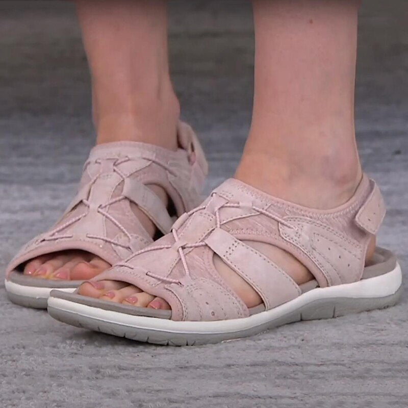 Damen Offene Sandalen mit verstellbaren Riemen | Sommer