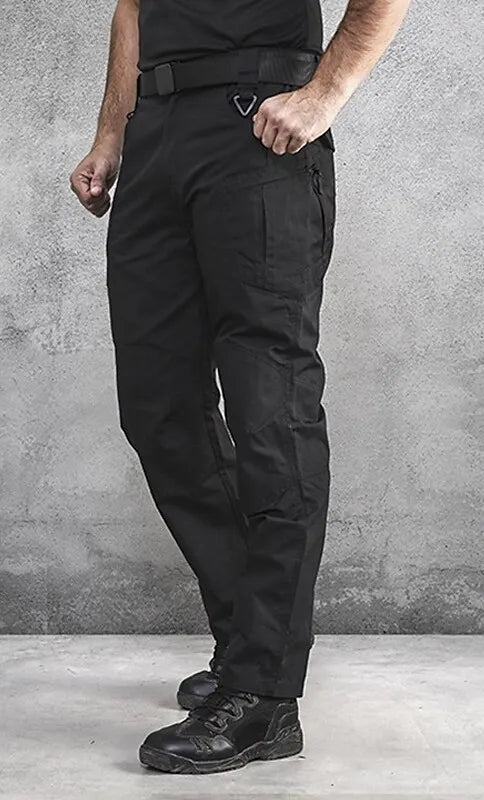 Herrenhose mit geradem Bein im Camouflage-Look | Cargo